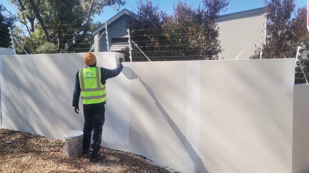 Exterior painting completed by Peninsula Roofing