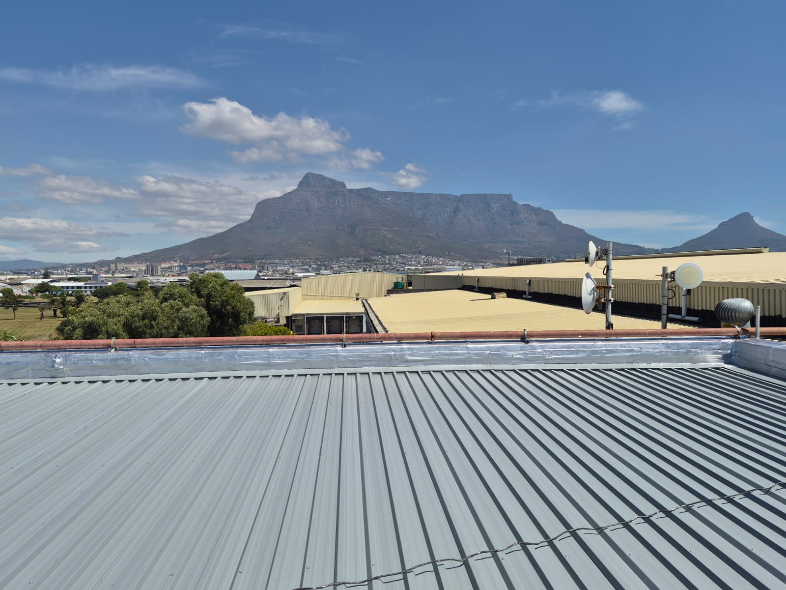 Industrial sheet roofing installation in Cape Town by Peninsula Roofing